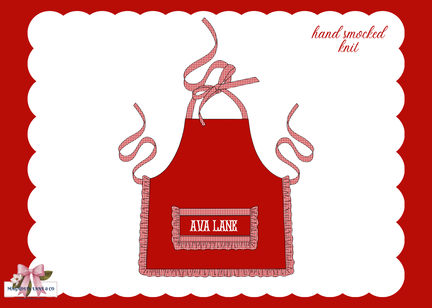 PO27: Girl's Christmas Apron (ETA: November)