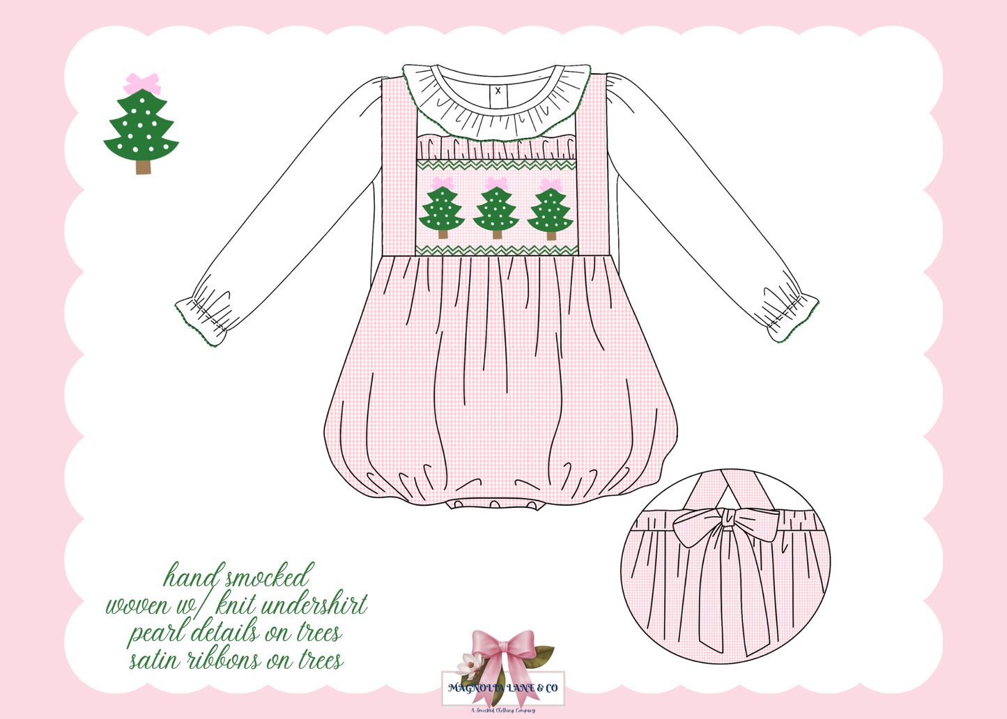 PO26: Gingham Trees: Girl’s Bubble (ETA: October)