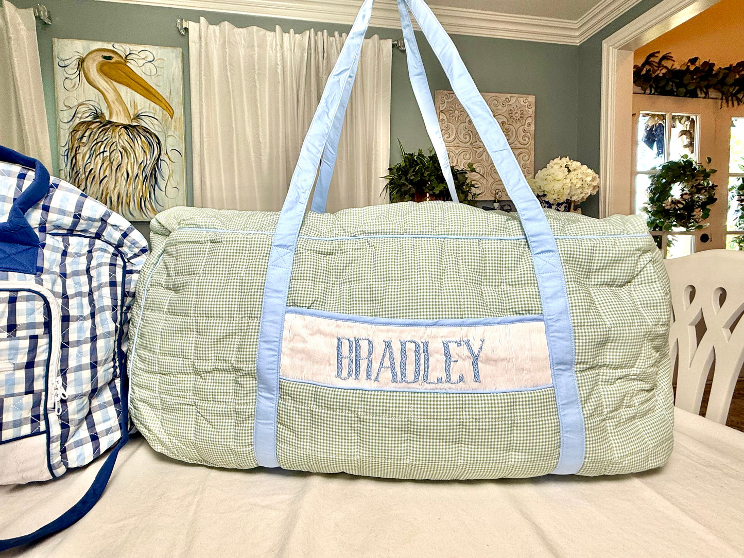 PO28: Green Gingham Luggage (ETA: DECEMBER)