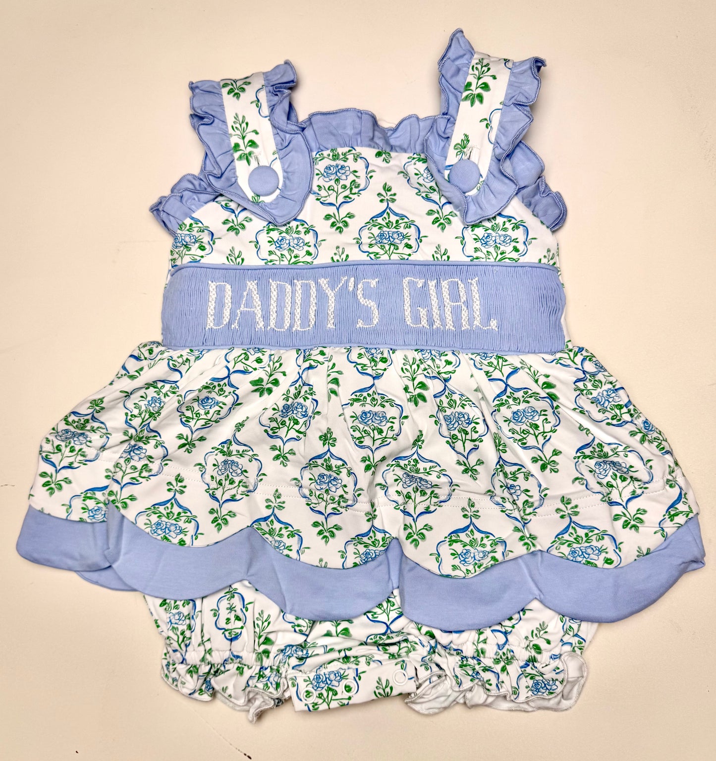 Father's Day Best: Girl's Skirted Bubble -- "DADDY'S GIRL"
