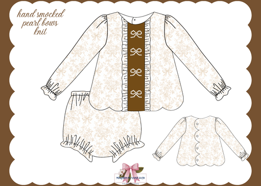 PO25: Girl’s Fall Toile Bloomer Set