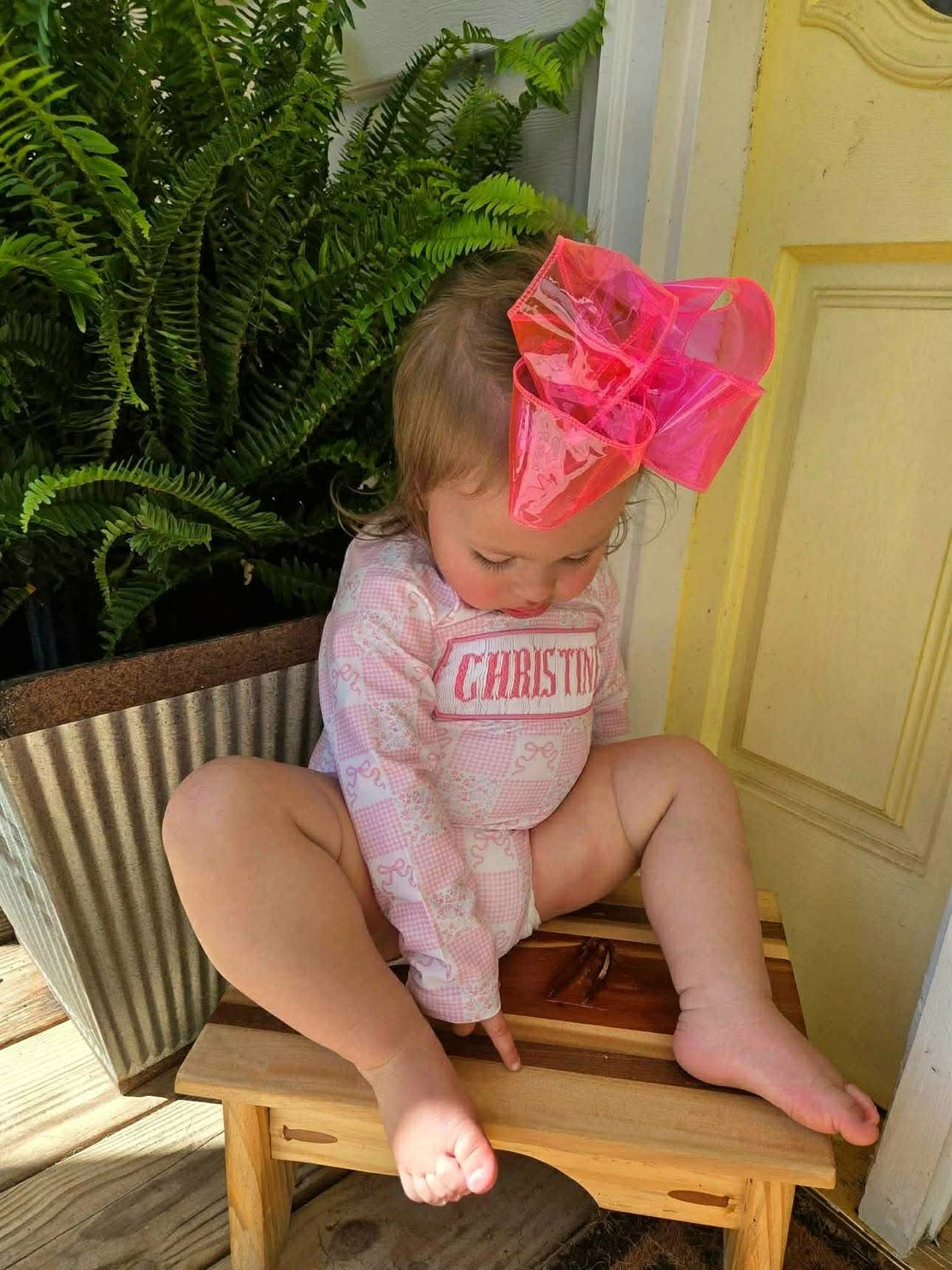 Patchwork Swim: Girl's 1 PC - with bows