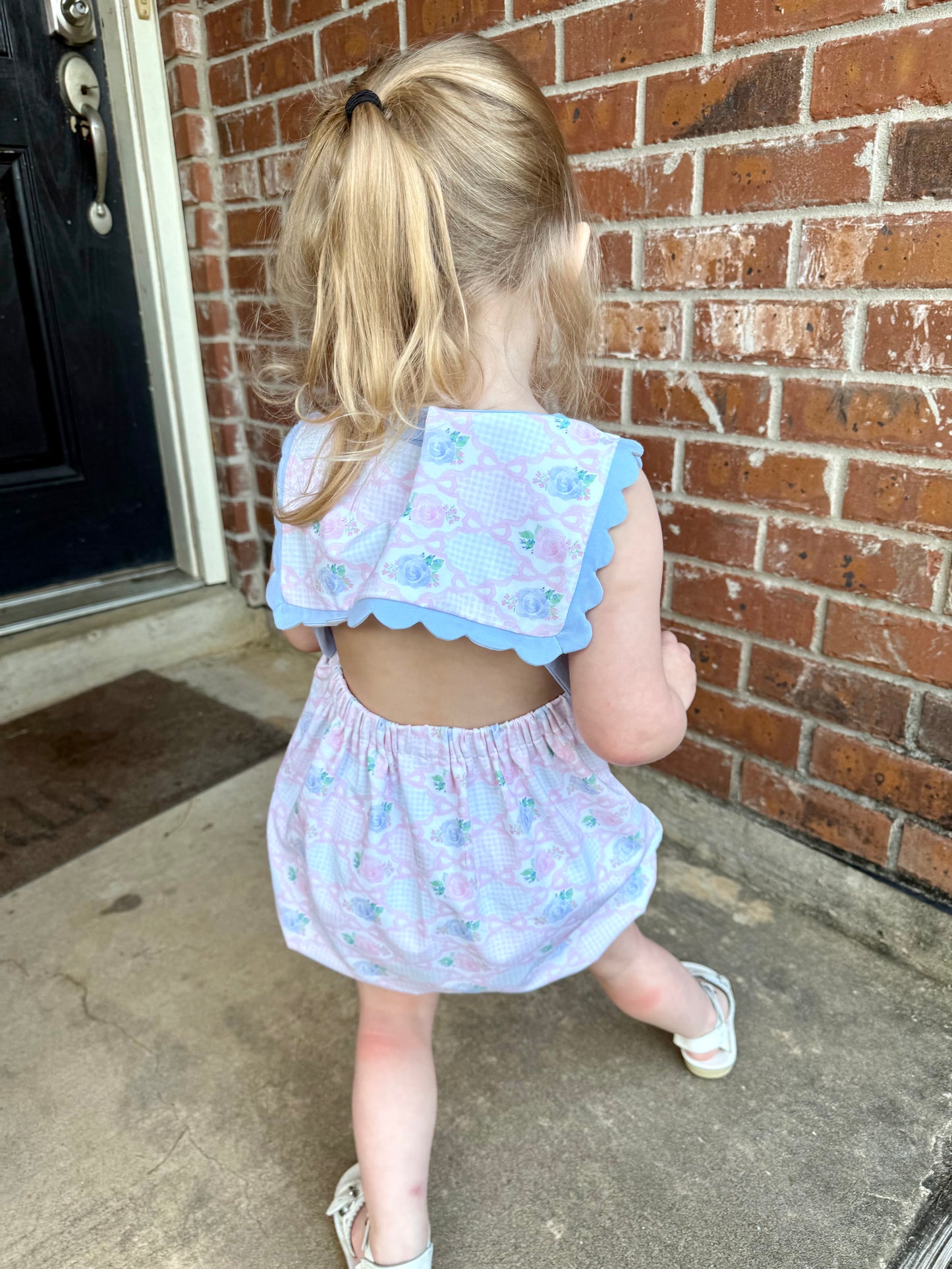 Girl's Grandmillennial Trellis Bubble