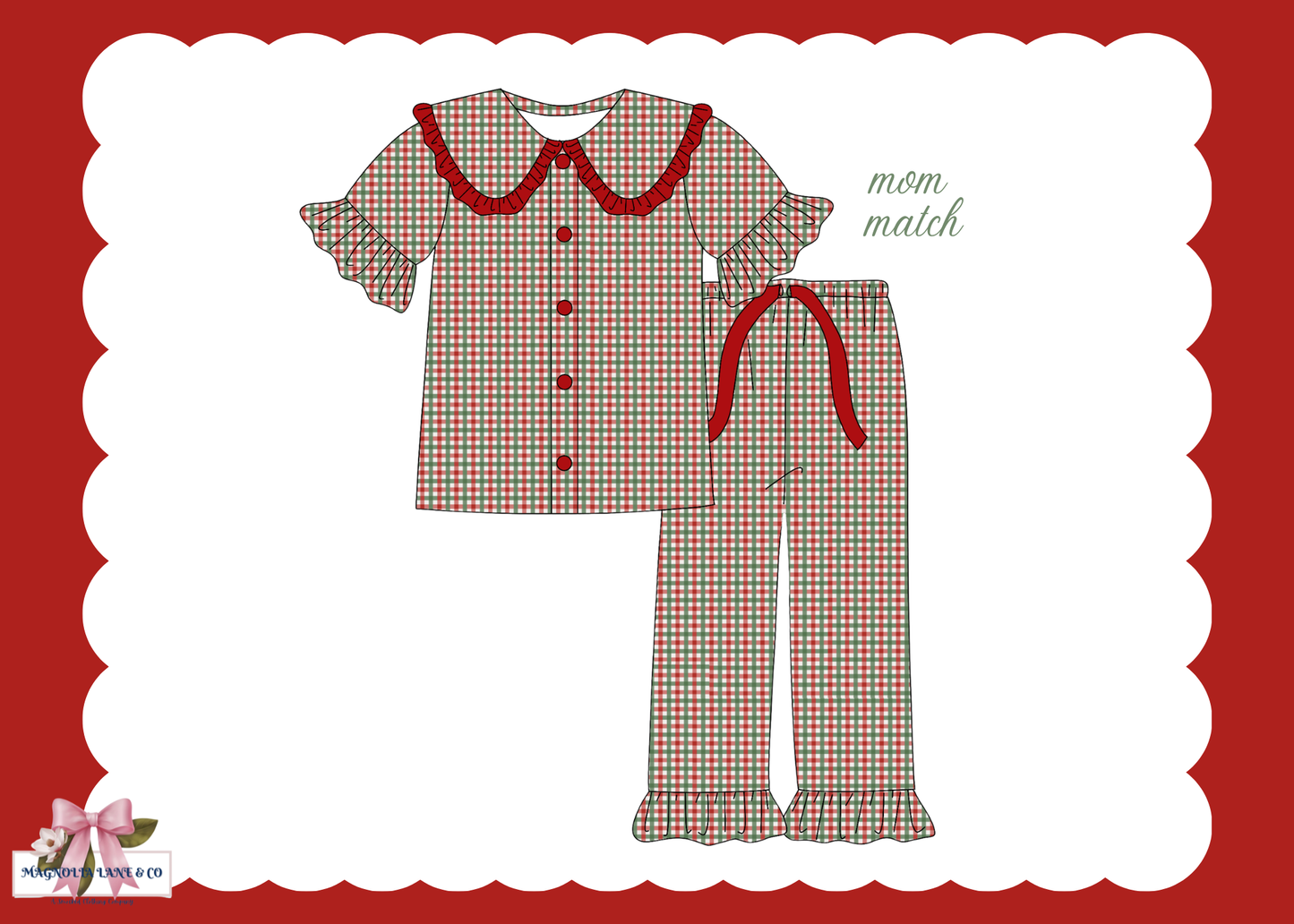 PO27: Classic Christmas PJs Women's Pants Set (ETA: November)