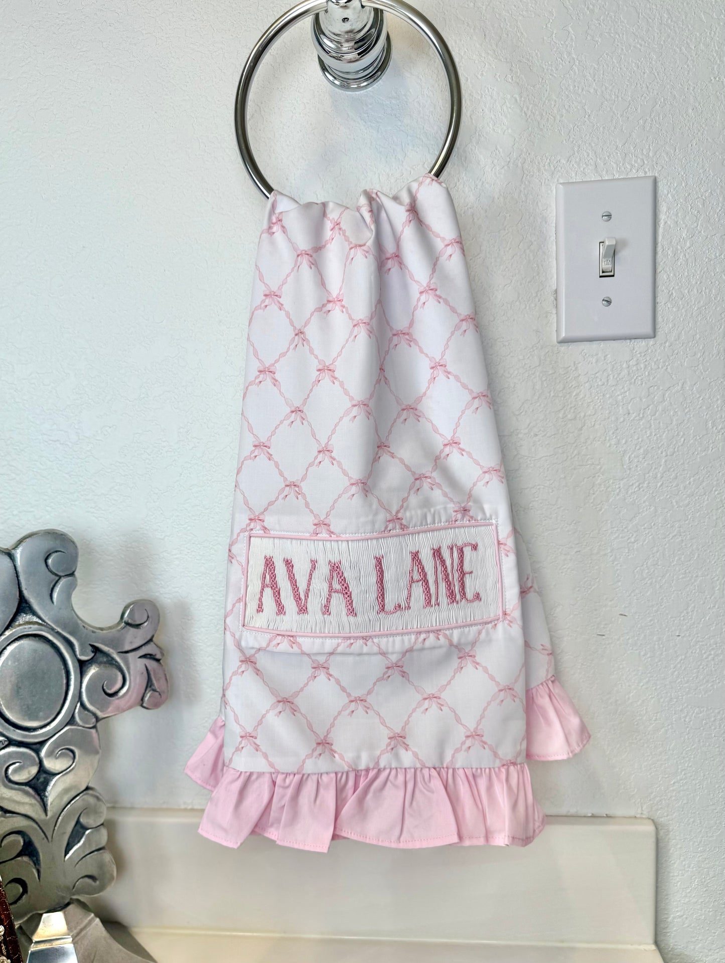 PO28: Pink Toile Towels (ETA: DECEMBER)