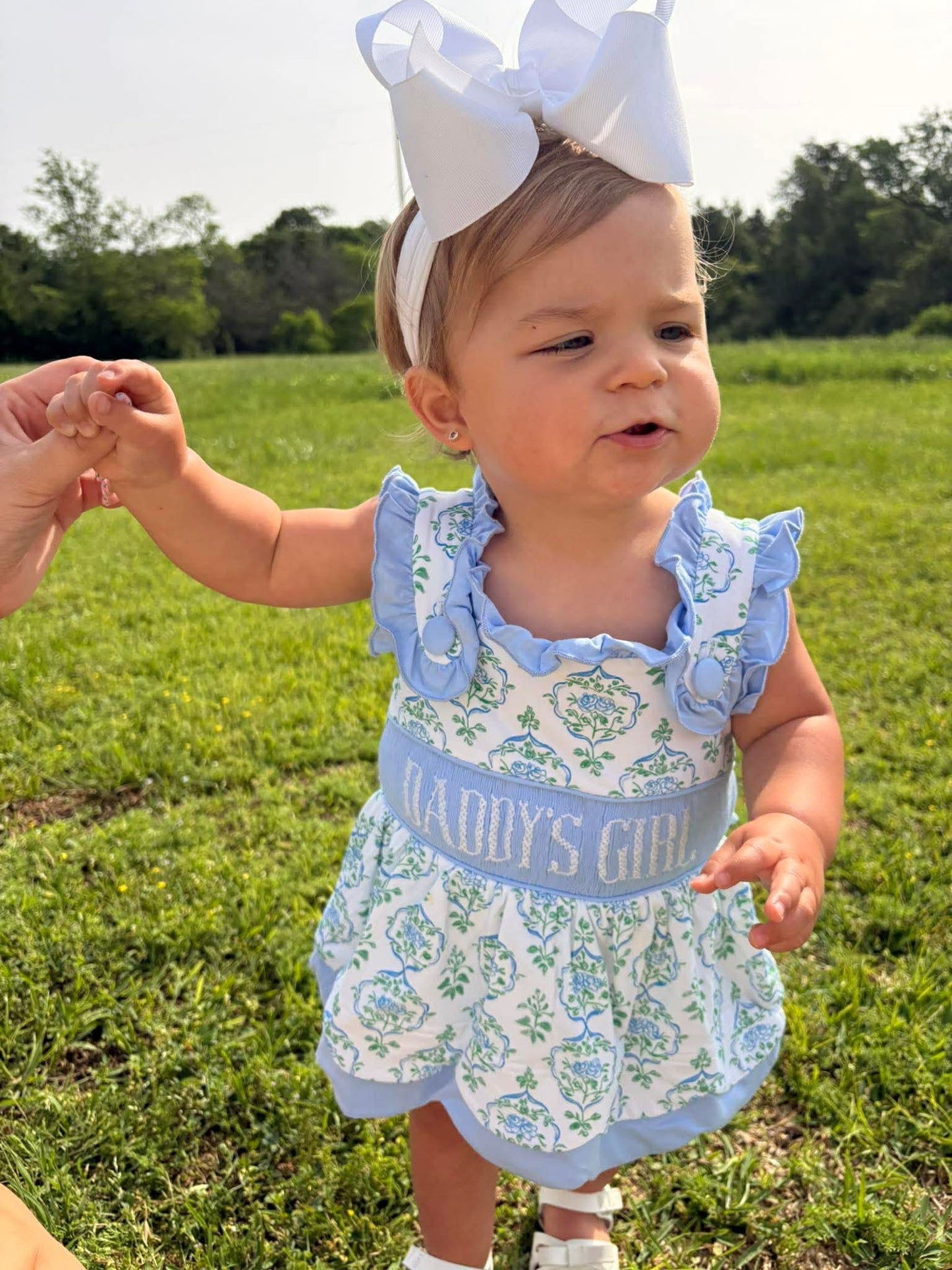 Father's Day Best: Girl's Skirted Bubble -- "DADDY'S GIRL"
