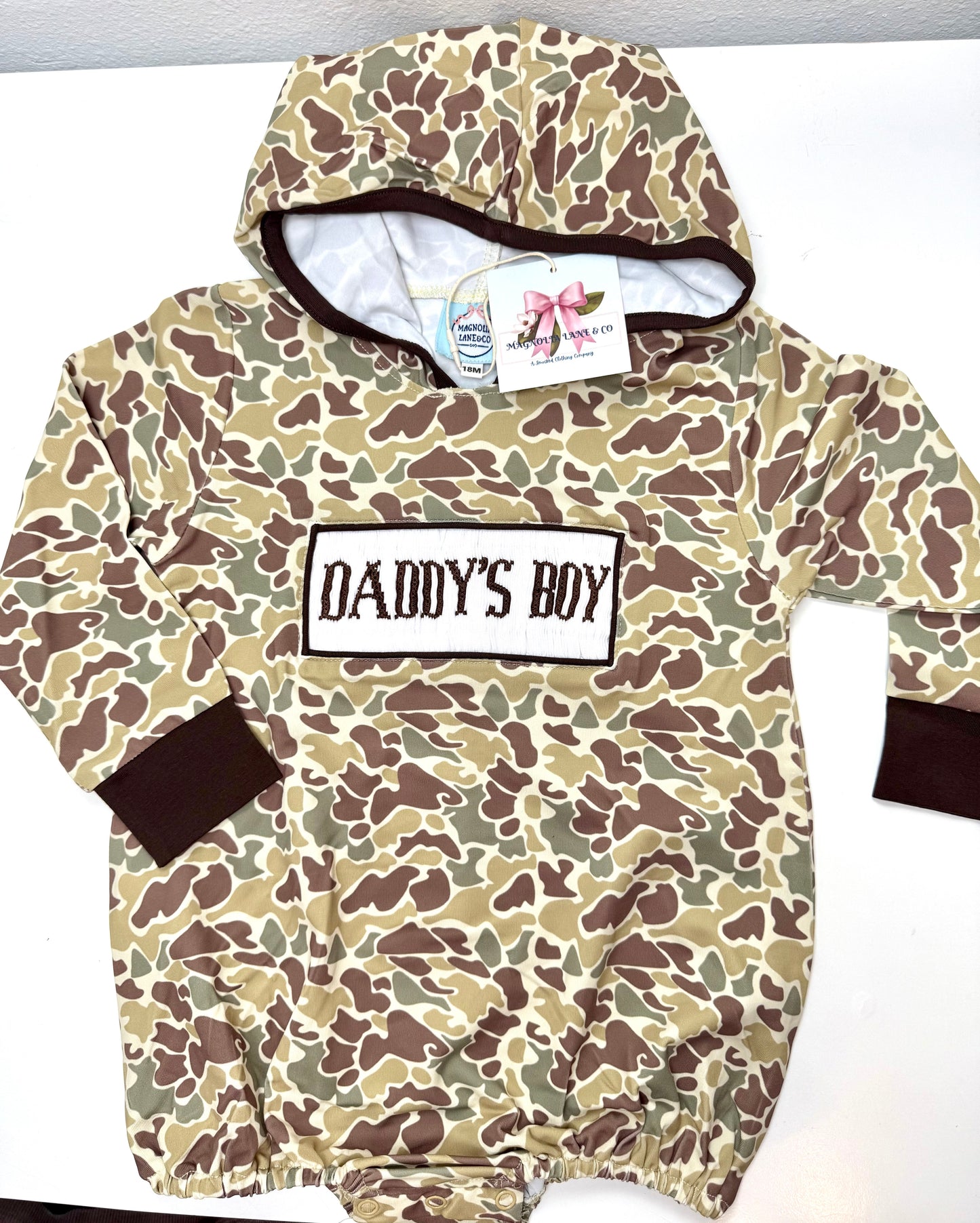Comfy Camo Bubble - "DADDY'S BOY"
