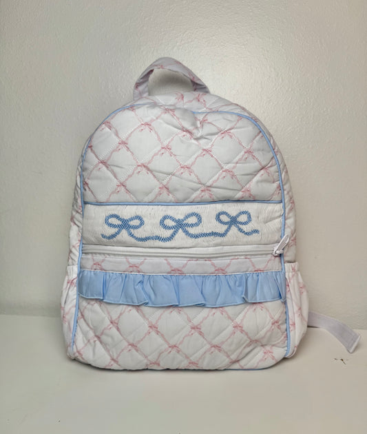 PO21: Pink Bow Trellis Standard Backpack w/ Bows