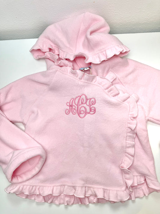Pink Ruffle Fleece Jacket