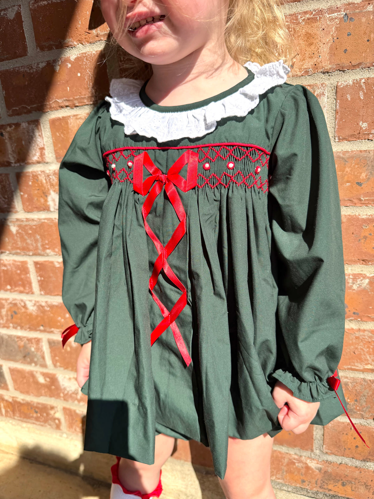 Classic Christmas: Girl's Bloomer Set