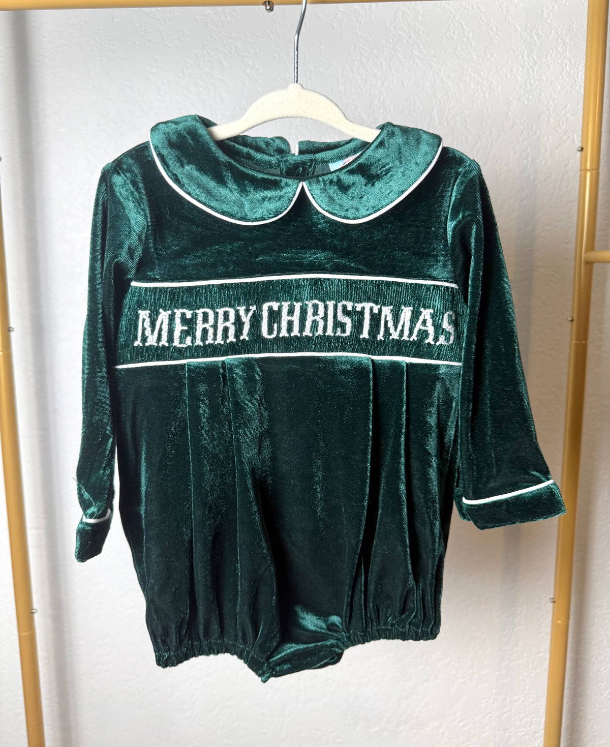 Green Velvet: Boy's Bubble - "MERRY CHRISTMAS"