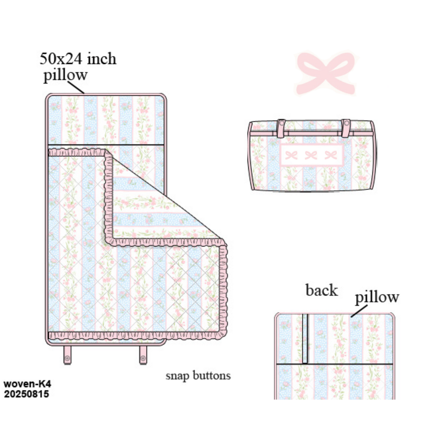 PO21: Striped Floral BTS Bundle w/ Bows