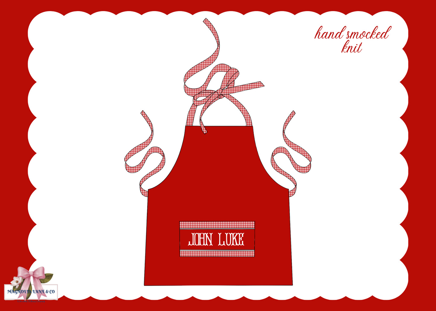 PO27: Boy's Christmas Apron (ETA: November)
