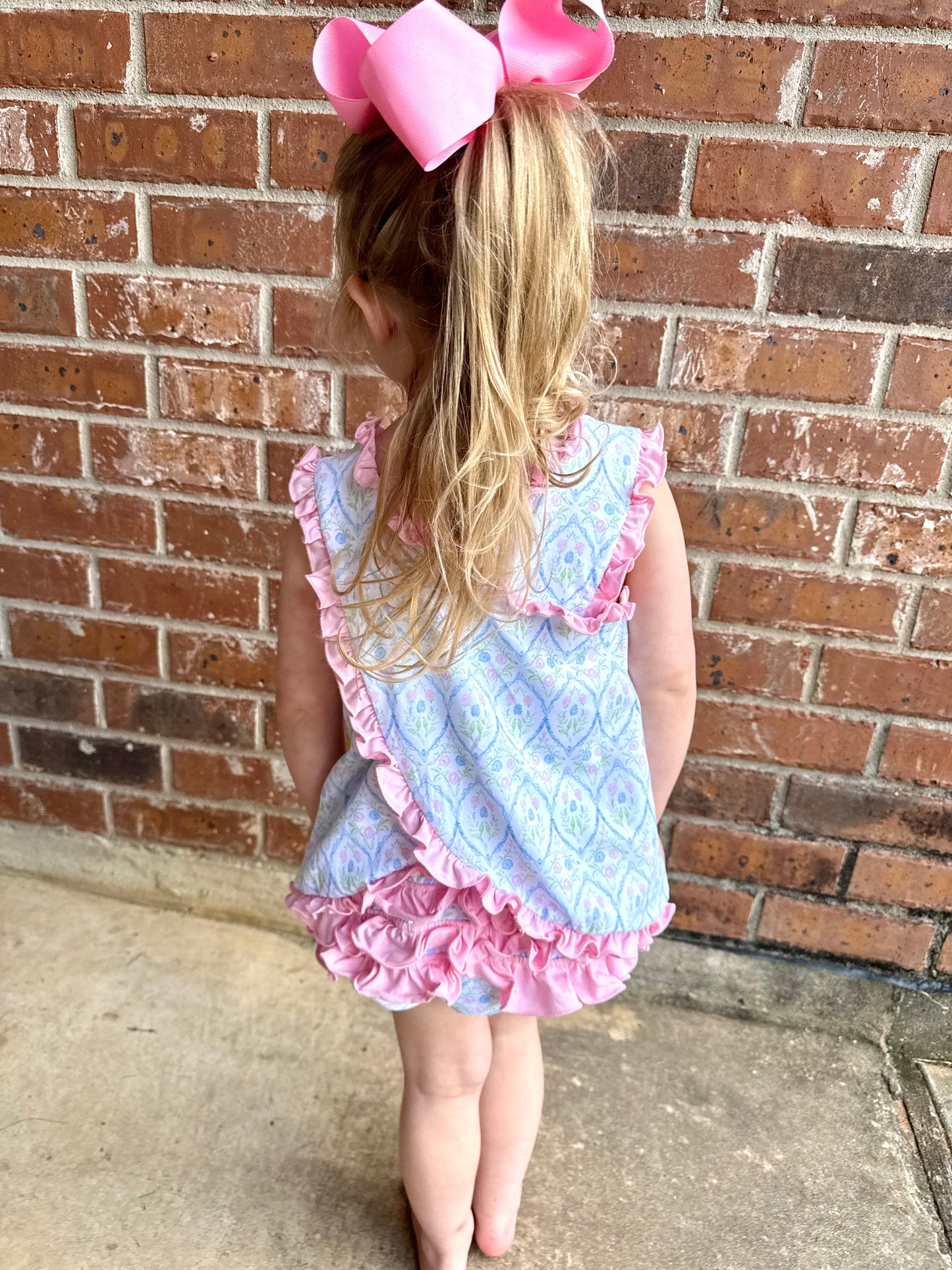 Girl's Grandmillennial Bloomer Set