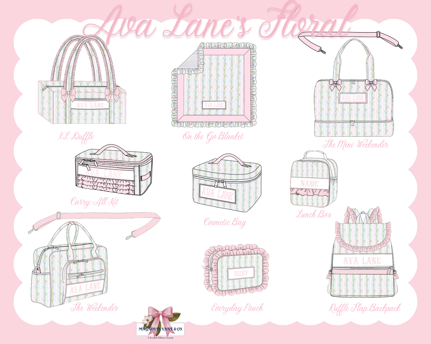 PO28: Ava Lane's Floral Luggage (ETA: DECEMBER)