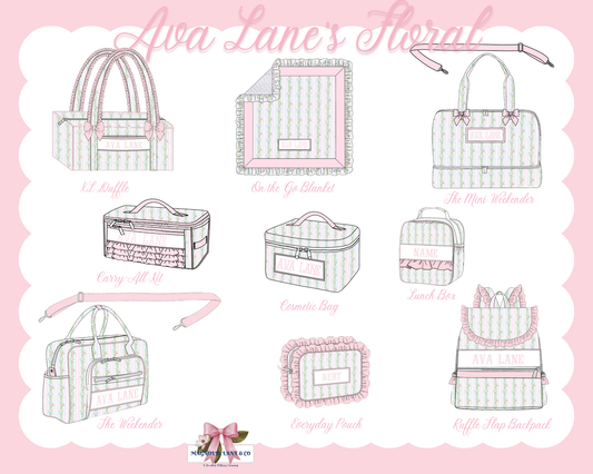 PO28: Ava Lane's Floral Luggage (ETA: DECEMBER)