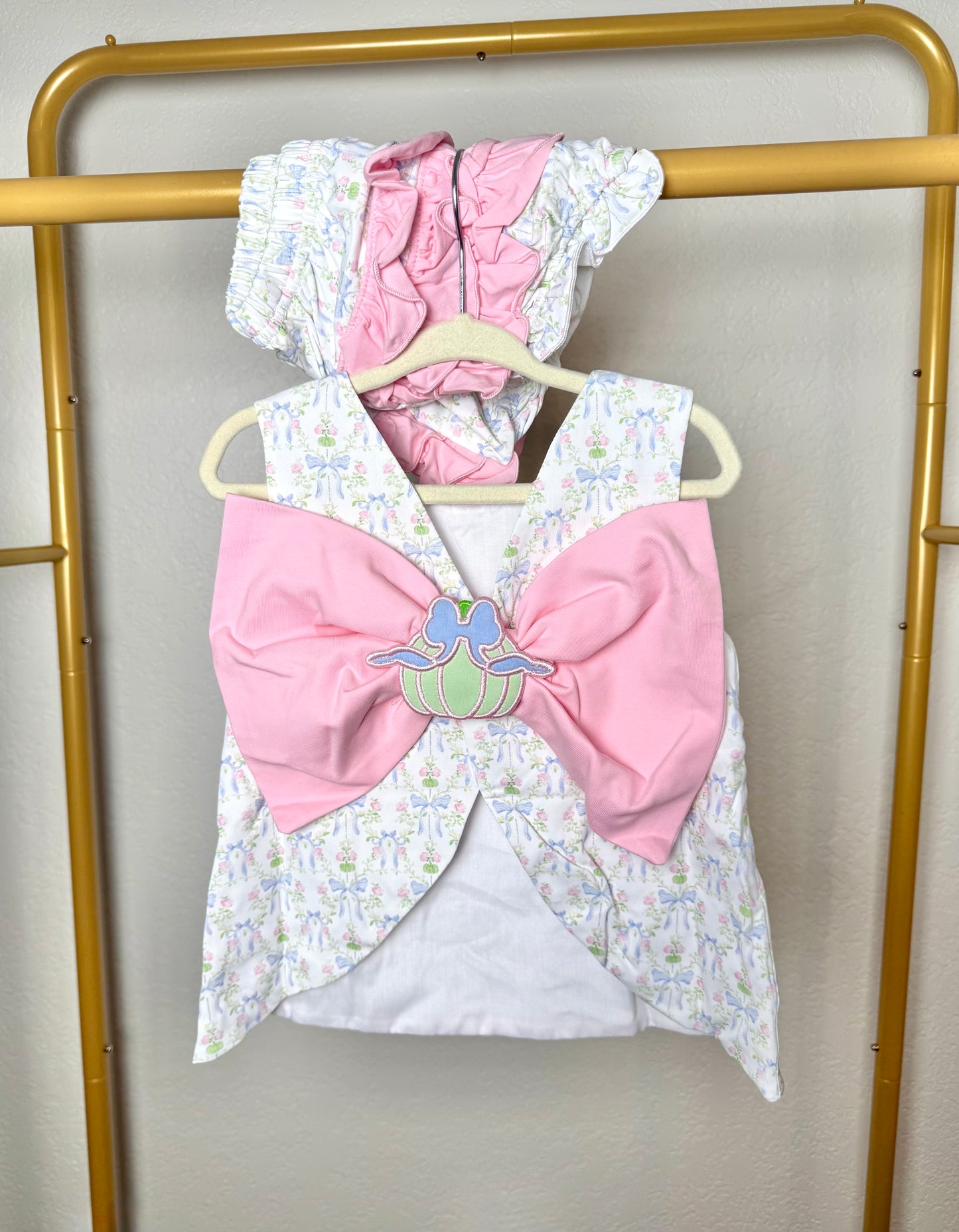 Girl's Grandmillennial Pumpkins Bloomer Set - "SOUTHERN BELLE"