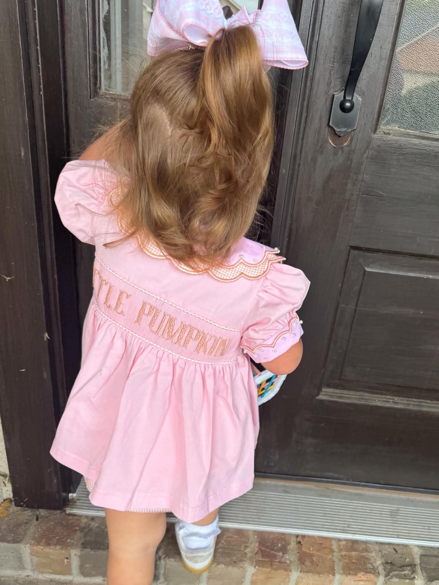Girl's Pearly Pumpkins Bloomer Set - "LITTLE PUMPKIN"