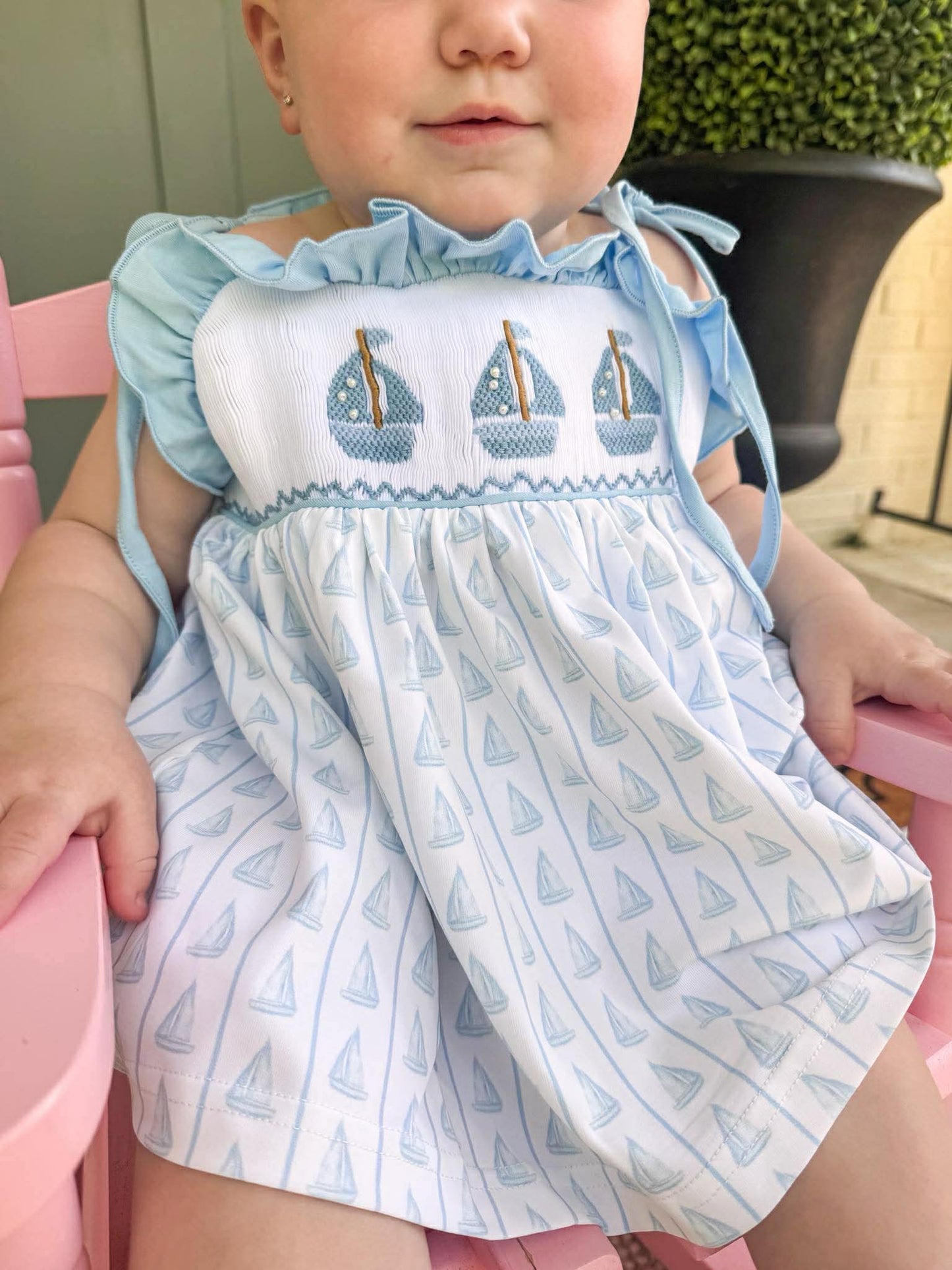 Summertime Sailboats: Girl's Bloomer Set