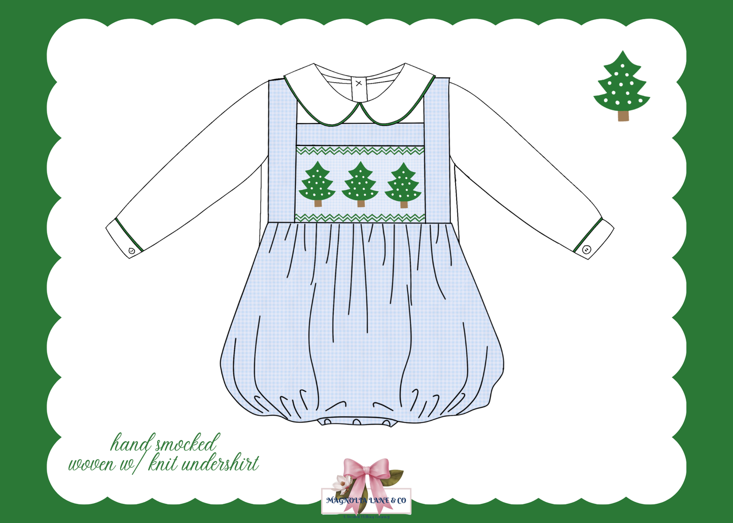 PO26: Gingham Trees: Boy’s Bubble (ETA: October)