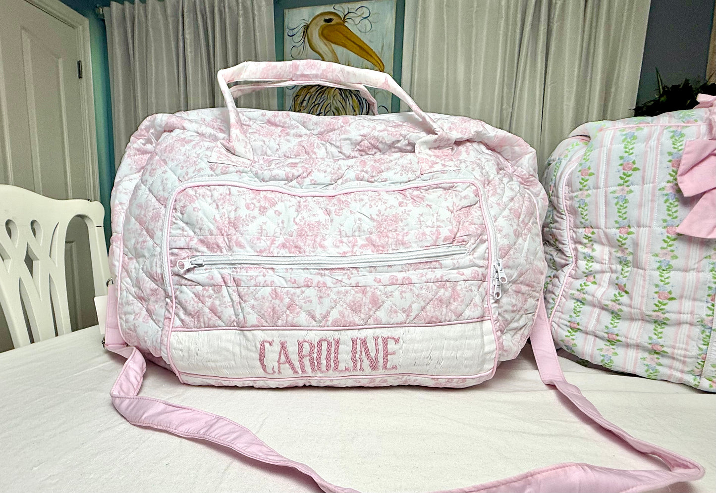 PO28: Pink Toile Luggage (ETA: DECEMBER)