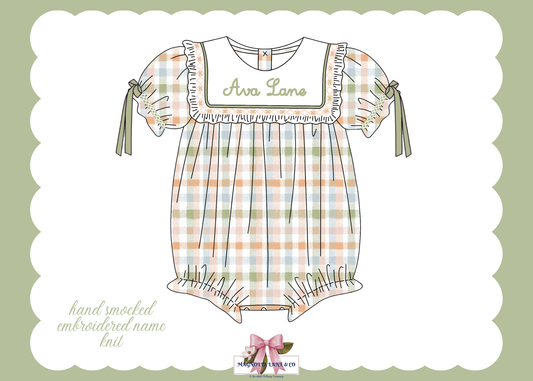 PO25: Girl’s Fall Plaid Bubble