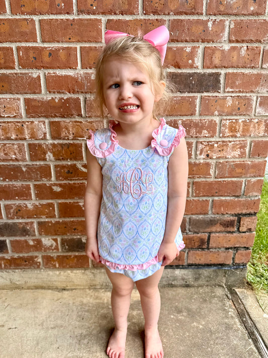 Girl's Grandmillennial Bloomer Set