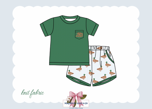 PO22: Mallard Stripes Shorts Set