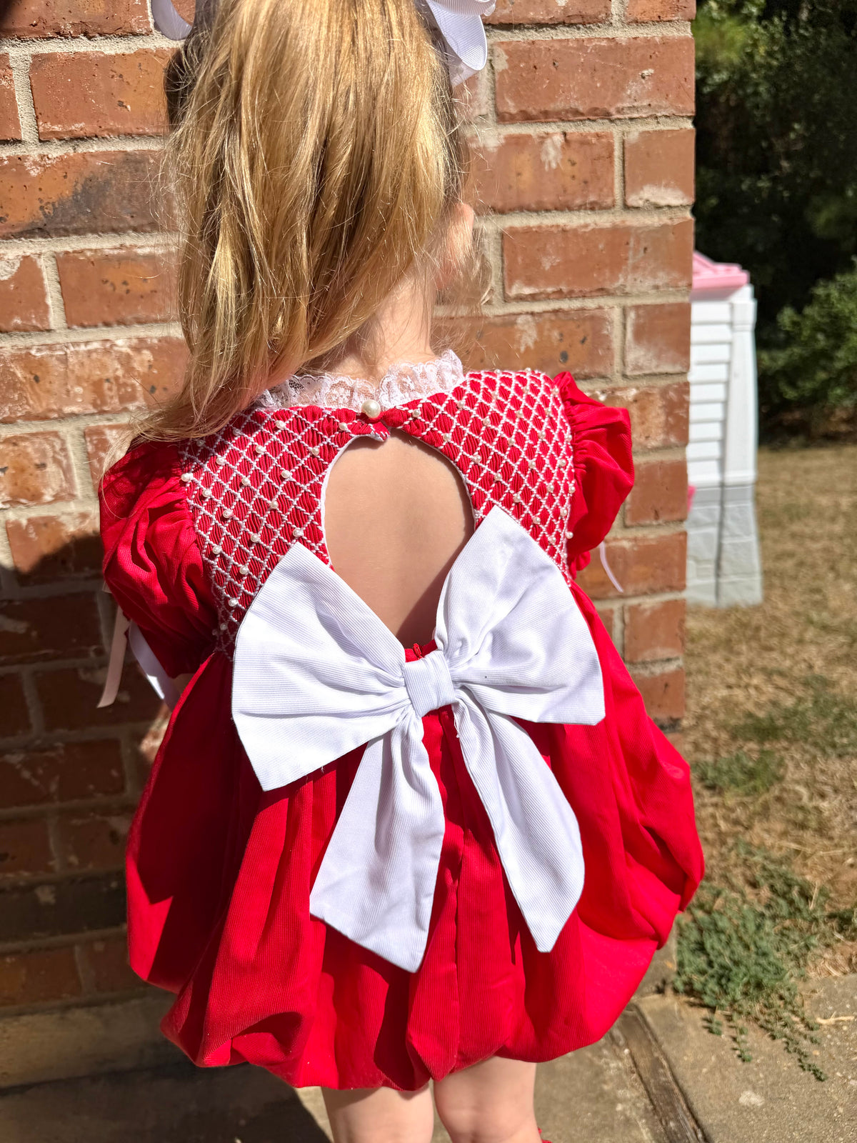 Red Christmas Heirloom: Girl's Bubble