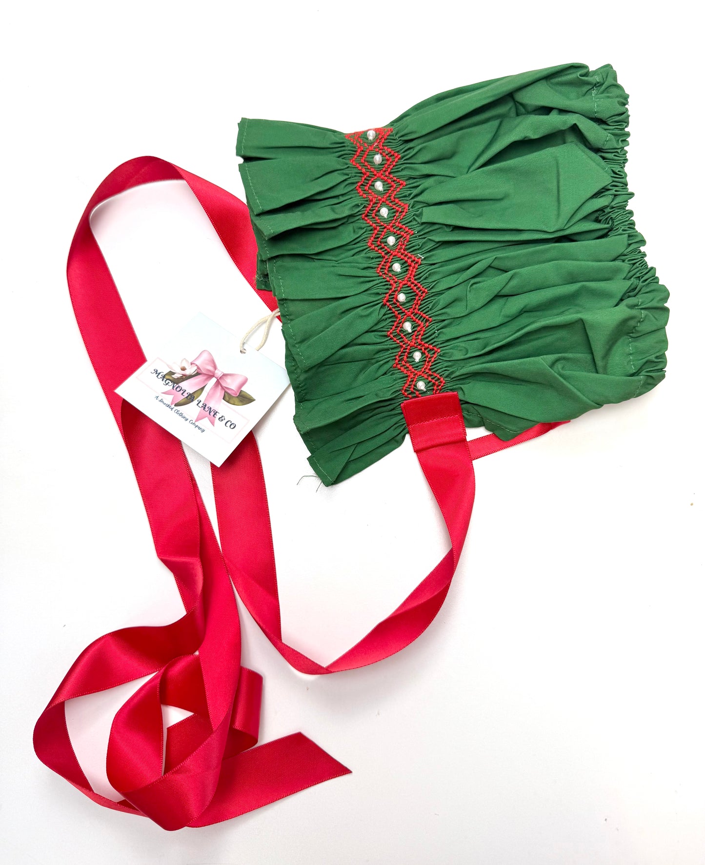 Christmas Best: Smocked Bonnet