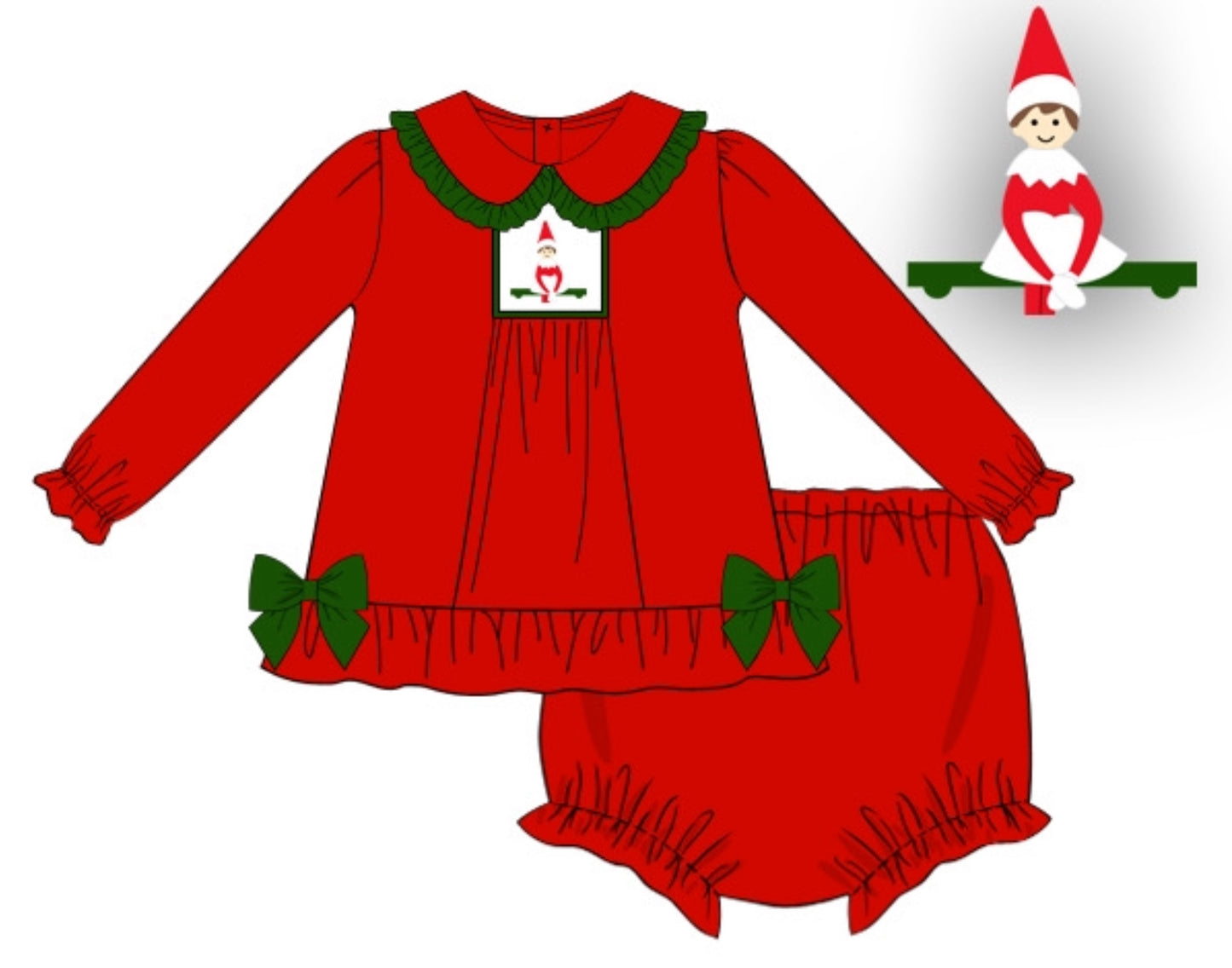 Elf Friends: GIRL'S BLOOMER SET