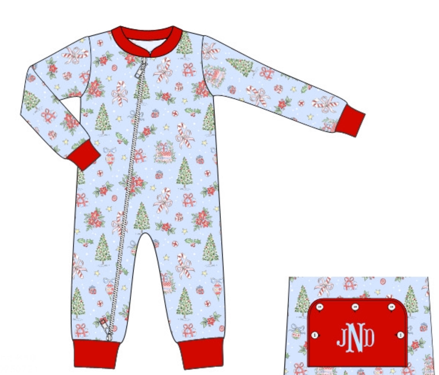 Merry Little Christmas: BOY'S ZIPPER PJ
