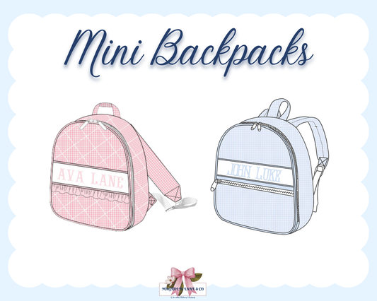 PO28: Mini Backpacks (ETA: DECEMBER)