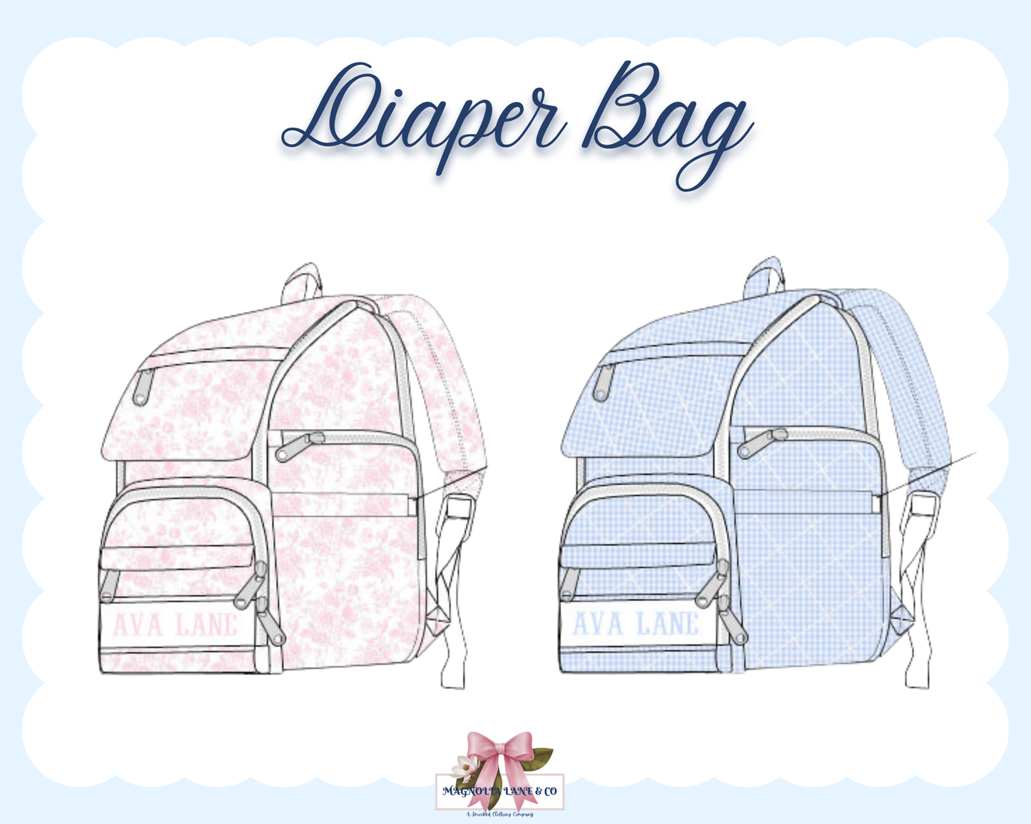 PO28: Smocked Diaper Bags (ETA: DECEMBER)