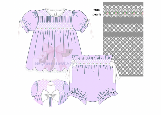 Heirloom Flash PO: Girl's Lavender Heirloom Bloomer Set