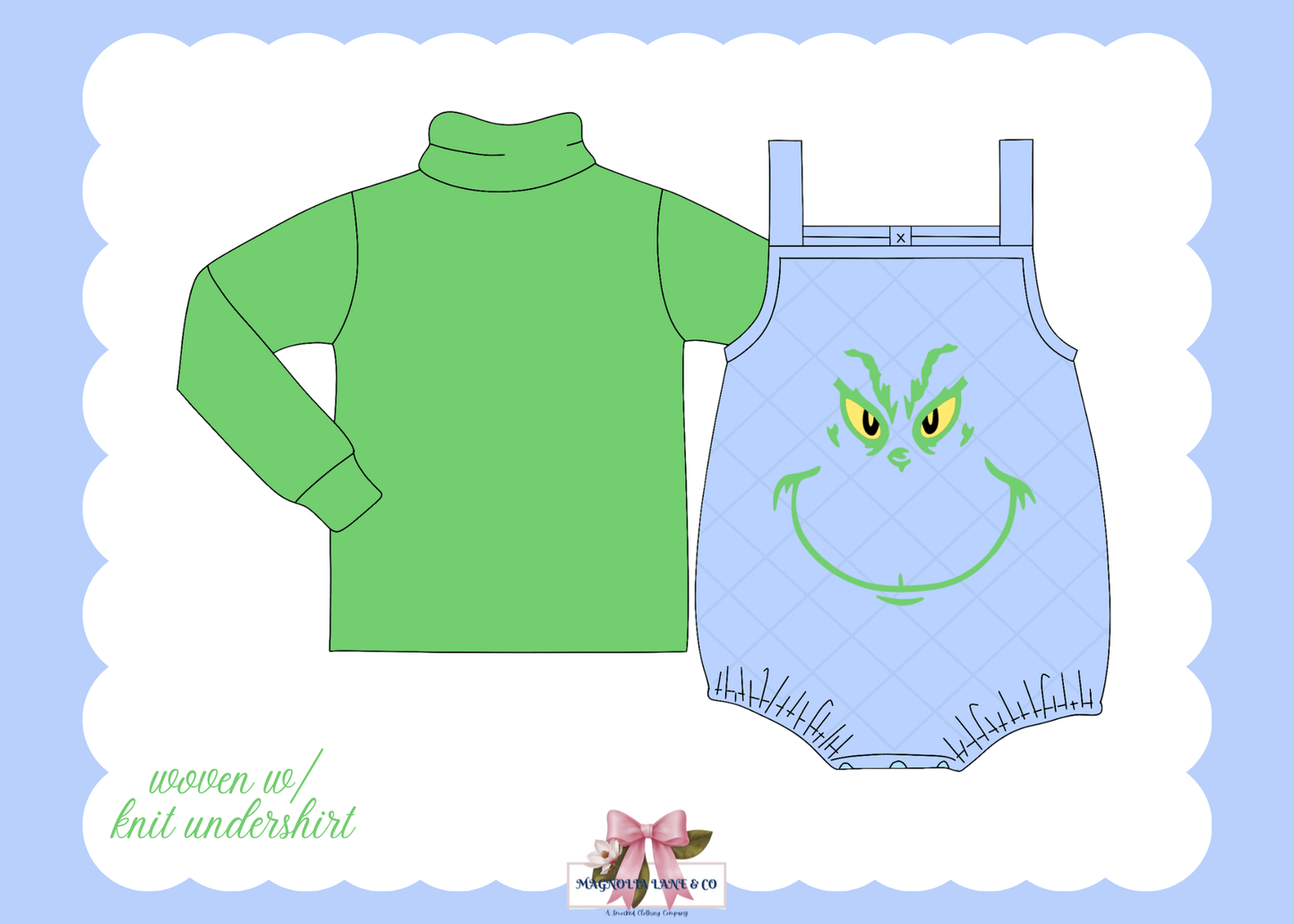 PO27: Boy's Grinch Quilted Bubble (ETA: November)