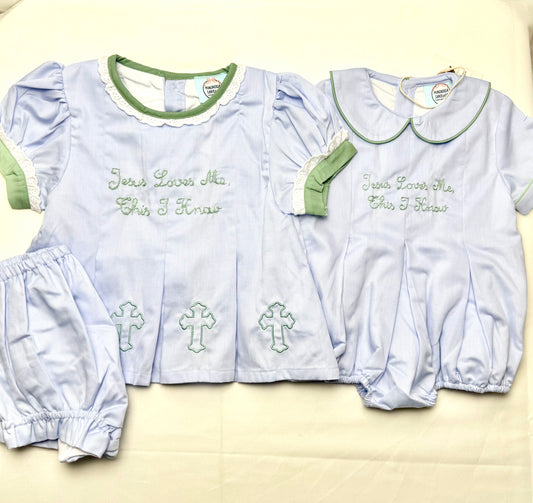 Boy's Jesus Loves Me Bubble