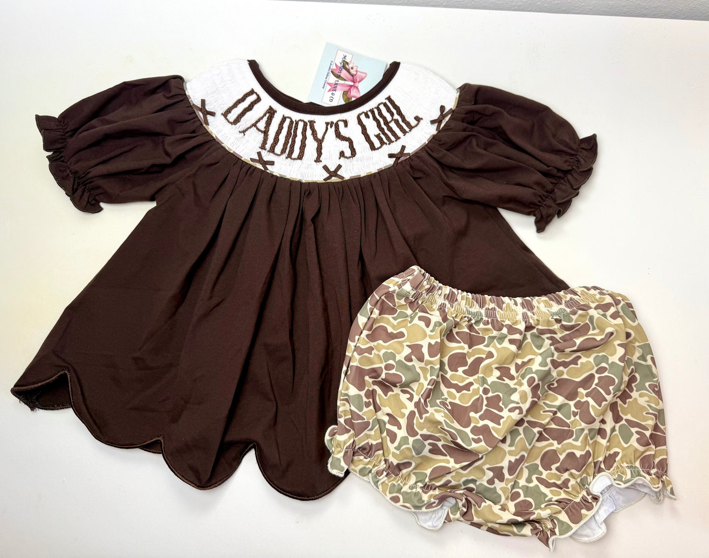 Camo Daddy's Girl Bloomer Set