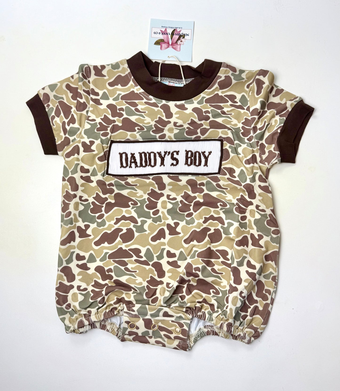 Camo Daddy's Boy Bubble