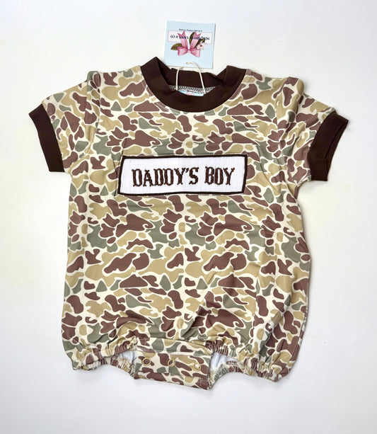 Camo Daddy's Boy Bubble