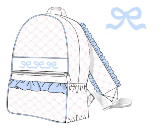 PO18: Pink Bow Trellis Backpack