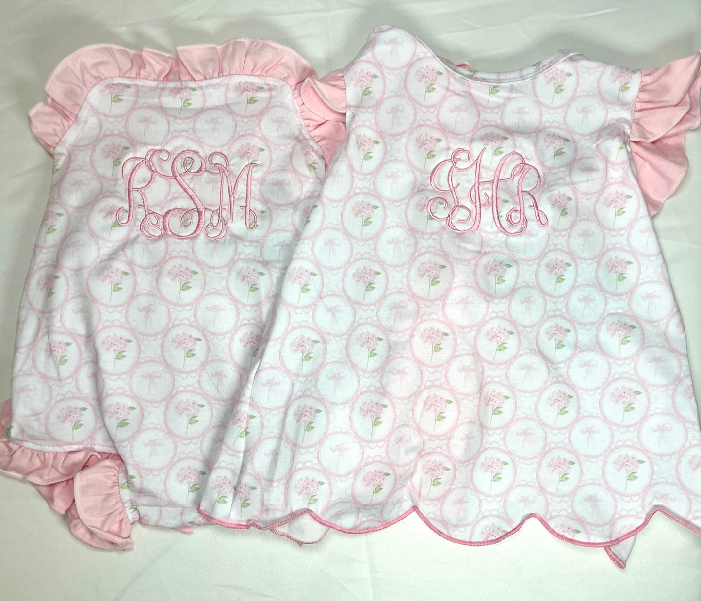 PO6 EXTRAS: Pink Hydrangeas & Bows: SUNSUIT