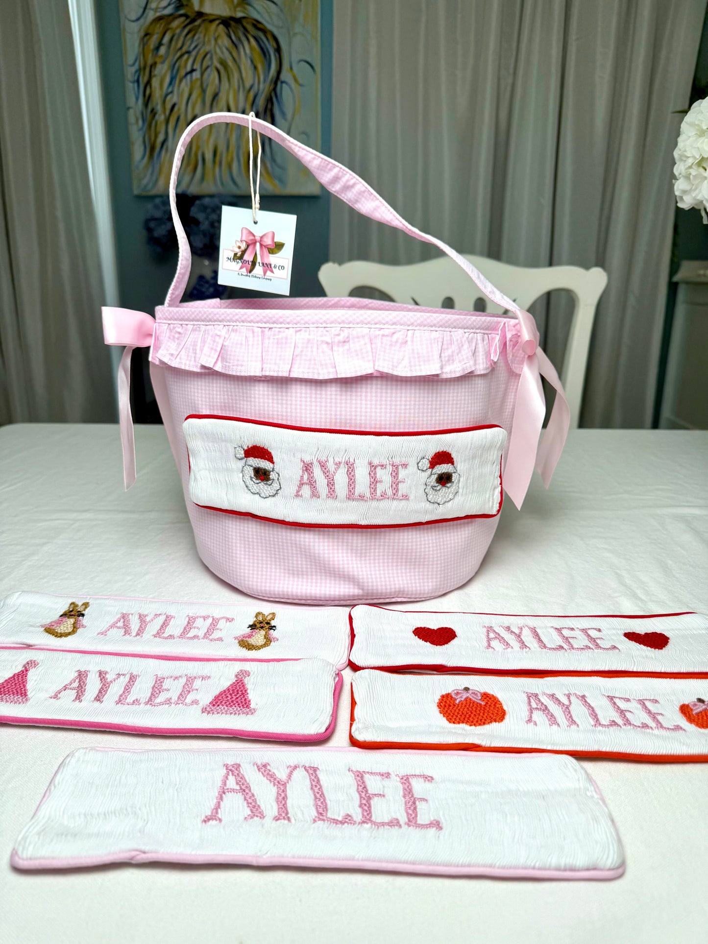 PO27: Smocked Holiday Baskets (ETA: November)