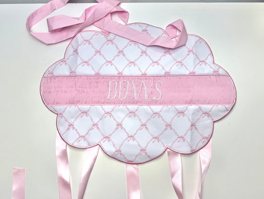 The Darling Bow Organizer: Pink Bow Trellis