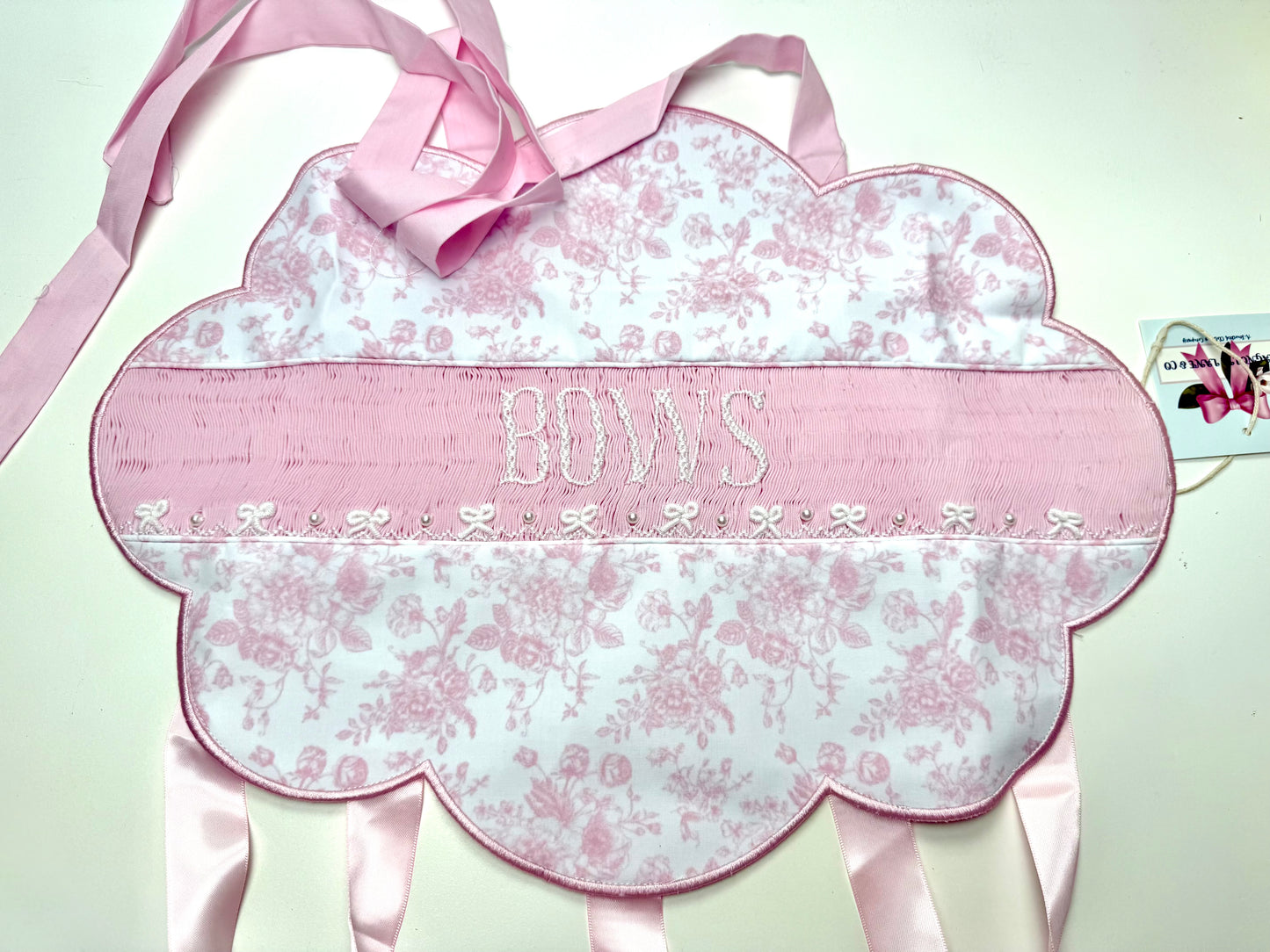 The Darling Bow Organizer: Pink Toile