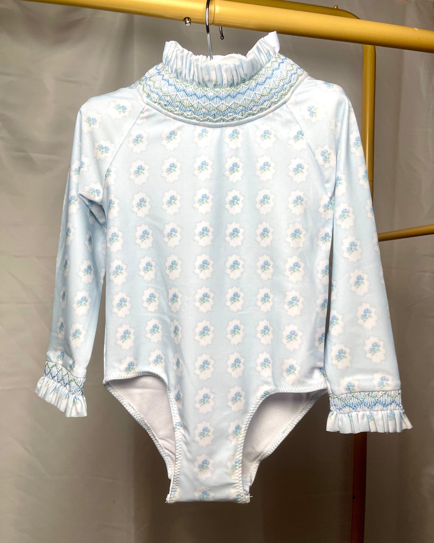 Blue & Green Hydrangeas 1PC Swim