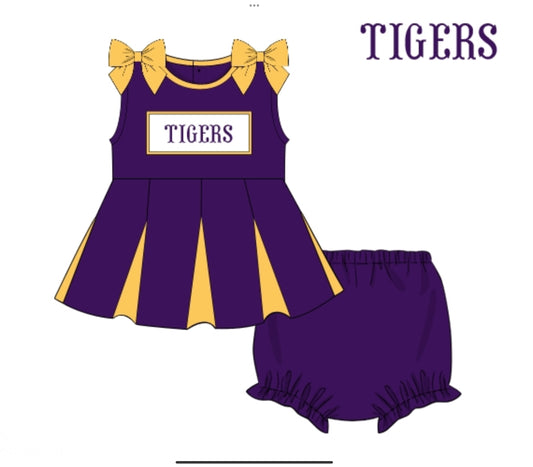 PO23: Purple & Gold Cheer Uniform