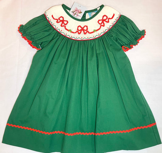 Holly Jolly Christmas - Girl's Bishop Dress