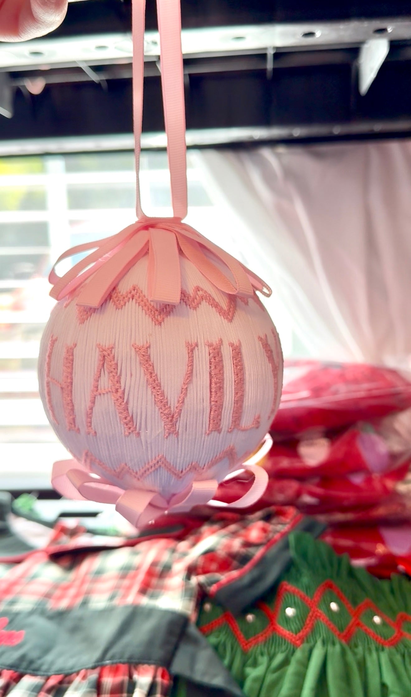 PO27: Smocked Christmas Ornaments - Large Size (ETA: November)