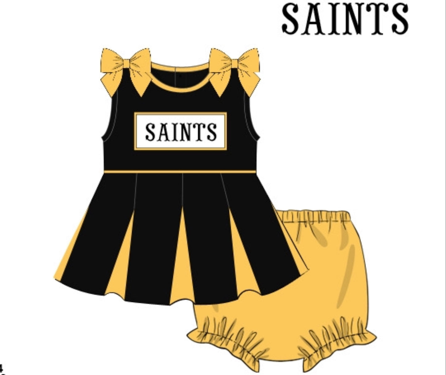 PO23: Black & Gold Cheer Uniform